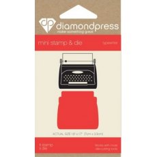 Diamond Press Mini Stamp and Die Set - Typewriter