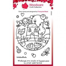 Woodware Clear Singles Dream Home 4 in x 6 in Stamp