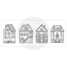 Two Jays Stamps - Small Houses