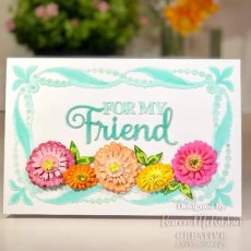 Creative Expressions Sue Wilson Layered Flowers Collection Zinnia Craft Die