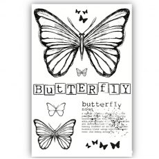 Julie Hickey Hazel's Butterfly A6 Stamp by Hazel Eaton DS-HE-1033
