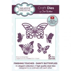 Creative Expressions Sue Wilson Finishing Touches Dainty Butterflies Craft Die