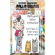 Aall & Create A7 STAMPS #777 - CAT LADY DEE