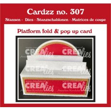 Crealies Cardzz Dies No. 307, Platform Fold & Pop Up Card CLCZ307