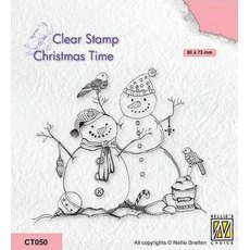 Nellie Snellen • Christmas Time Clear Stamps Snowmen CT050