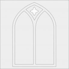 Card-io - Church Window - MajeMask Stencil STCH-02