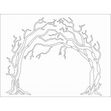 Card-io - Tree Arch -6" x 8" MajeMask Stencil STTR-02