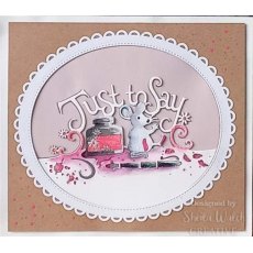 Creative Expressions Paper Cuts Just to Say Edger Craft Die