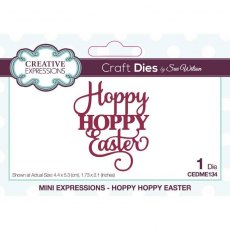 Creative Expressions Sue Wilson Mini Expressions Hoppy Hoppy Easter Craft Die
