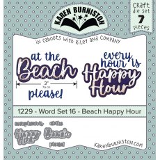 Karen Burniston Die Set – Beach Happy Hour 1229