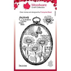 Woodware Clear Singles Daisy Frame 4 in x 6 in Stamp