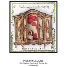 Pink Ink Designs Old Mother Cupboard 6 in x 8 in Clear Stamp Set