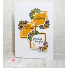 Julie Hickey Designs - Fancy Framed Florals A6 Stamp Set