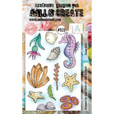 Aall & Create A6 Clear Stamp - Ocean Floor #859