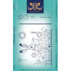 Katkin Krafts Hilda 6 in x 8 in Clear Stamp Set
