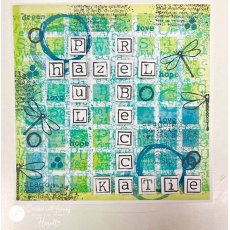 Julie Hickey Designs Hazel's Square Medley Stencil DS-HE-1051