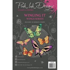 Pink Ink Designs Winging It 6 in x 8 in Clear Stamp Set