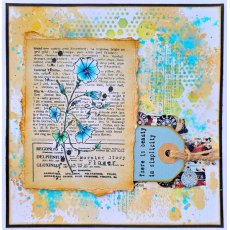 Aall & Create A7 STAMP SET - FLOWER PRESS #928