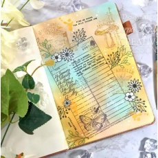 Creative Expressions Sam Poole Journal Notes 6 in x 4 in Clear Stamp Set