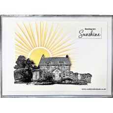 Crafty Individuals 'Cottage Idyll' Red Rubber Stamp CI-624