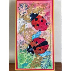 Crafty Individuals 'Ladybird' Red Rubber Stamp CI-608