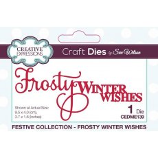 Creative Expressions Sue Wilson Festive Frosty Winter Wishes Craft Die