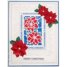 Creative Expressions Sue Wilson Festive Stained Glass Poinsettia Craft Die