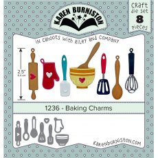 Karen Burniston Die Set - Baking Charms 1236