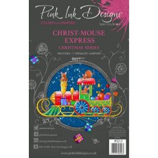 Pink Ink Designs Christ-Mouse Express 6 in x 8 in Clear Stamp Set