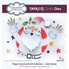 Paper Cuts Cut & Lift Collection Jolly Santa Craft Die