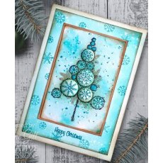 Woodware Clear Singles Bubble Tree Stack 4 in x 6 in Stamp Set