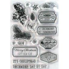 Elizabeth Craft Designs Clear Stamp - December to Remember CS311