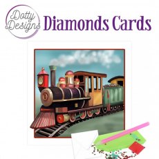 Dotty Designs Diamond Cards - Vintage Locomotive DDDC1035