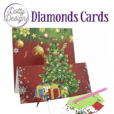 Dotty Designs Diamond Easel Card 132 - Christmas Tree DDDC1132