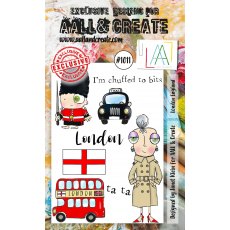 Aall & Create A6 STAMP SET - LONDON ENGLAND #1011