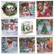 Craft Buddy "Festive Day" Set of 8 Christmas Cards CCK-CNCXMAS2023SET