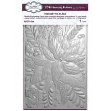 Creative Expressions Poinsettia Bliss 5 in x 7 in 3D Embossing Folder
