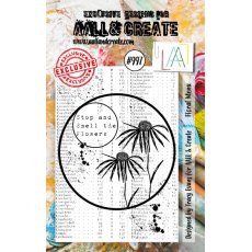 Aall & Create A7 Stamp #997 - FLORAL MENU
