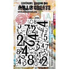Aall & Create A7 Stamp #994 - NUMBER GRAFFITI