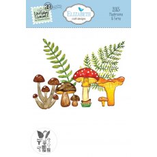 Elizabeth Craft Designs - Mushrooms & Ferns Die 2083