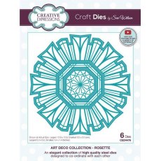 Creative Expressions Sue Wilson Art Deco Collection Rosette Craft Die