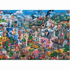 DAMAGED BOX Gibsons I Love Great Britain 1000 piece Jigsaw Puzzle