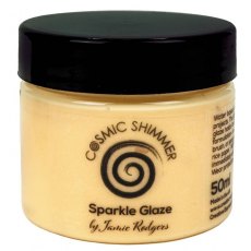 Cosmic Shimmer Set of 3 Sparkle Glaze – Sunlit Glimmer, Blushing Rosedust, Mint Whisper