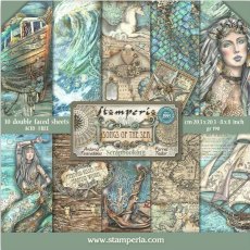 Stamperia Songs of the Sea 8x8" Paper Pack (SBBS90)