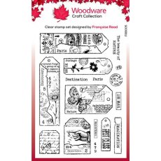 Woodware Clear Singles Tag Collection 3 - 6 in x 8 in Stamp