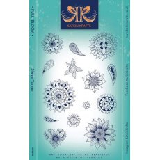 Katkin Krafts Full Bloom 6 in x 8 in Clear Stamp Set
