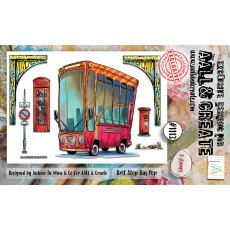 Aall & Create A6 STAMP - BRIT STOP BUS POP #1113