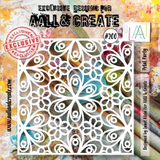 Aall & Create 6"X6" STENCIL - PETAL PARTY #200