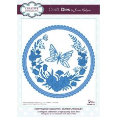 Creative Expressions Jamie Rodgers Fairy Village Butterfly Bouquet Craft Die