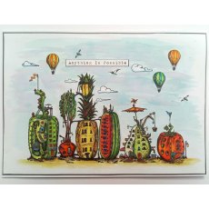 Aall & Create  A6 STAMP SET - PINEAPPLE PENTHOUSE #1086